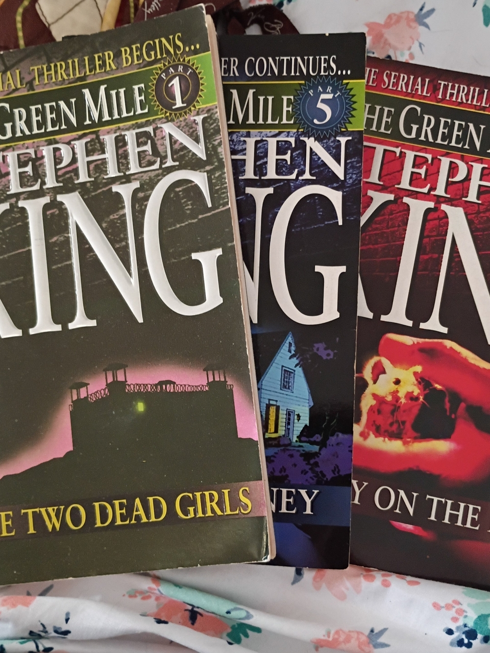 Stephen King The Green Mile.  3 Books